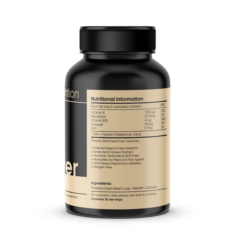 100% Grass Fed Beef Liver Capsules