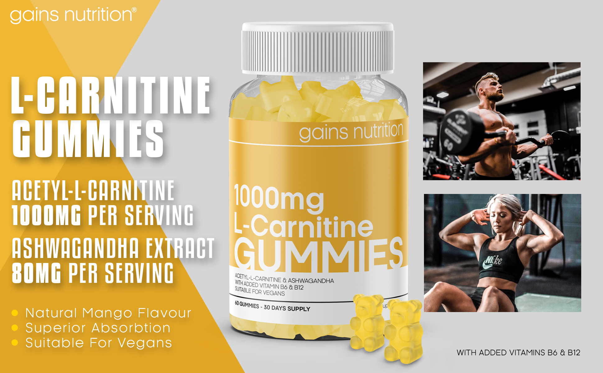 L-Carnitine Gummies 1000mg per serving
