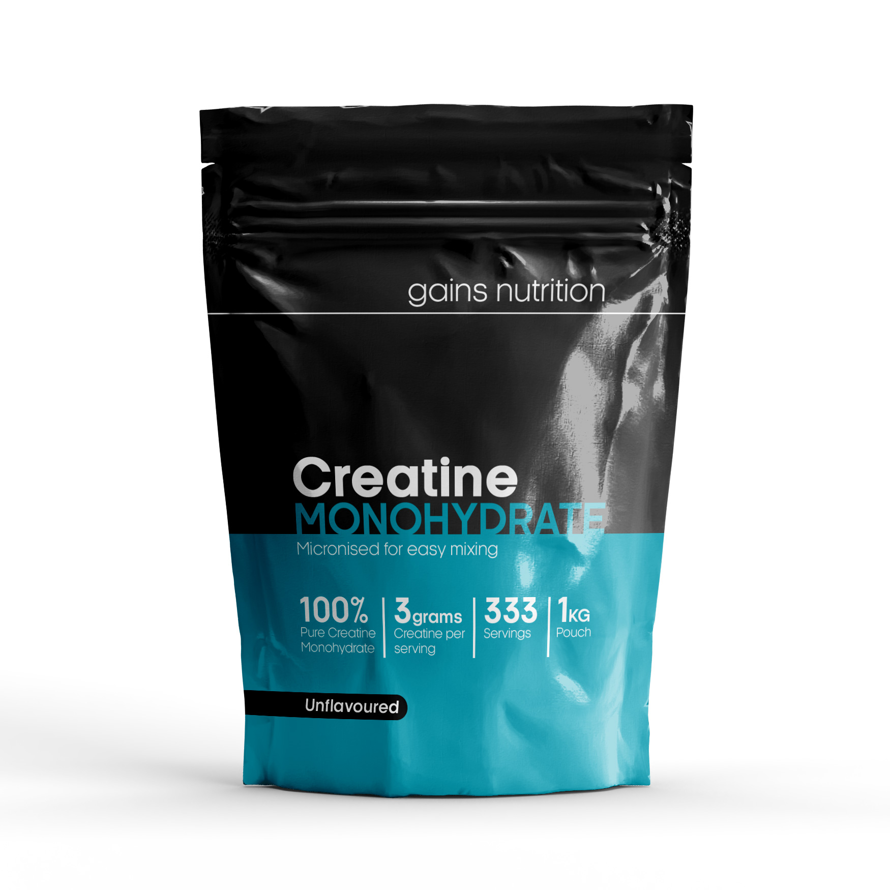 Gains Nutrition Creatine Monohydrate Powder - 333 Servings