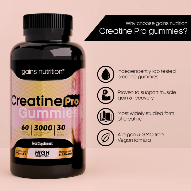 Why Choose Gains Nutrition Creatine Pro Gummies