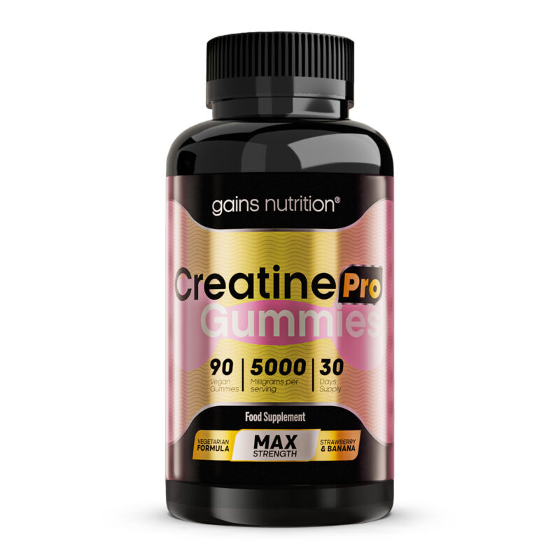 Creatine Pro Gummies - 5 grams - Strawberry & Banana Flavour