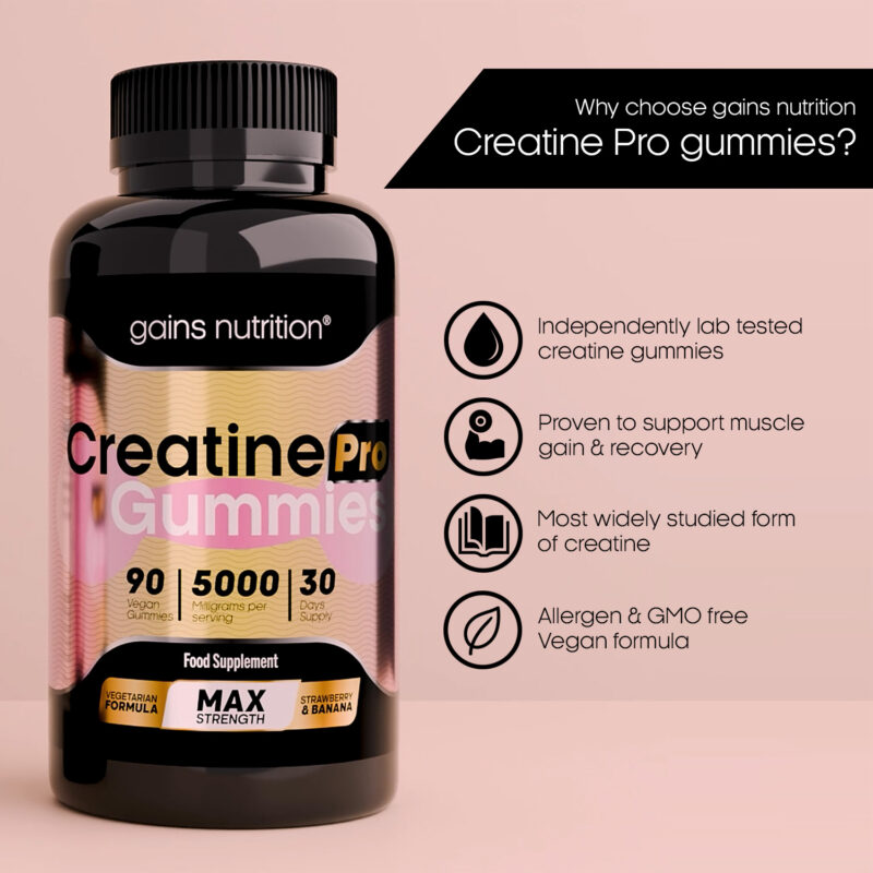 Why Choose Gains Nutrition Creatine Pro Gummies