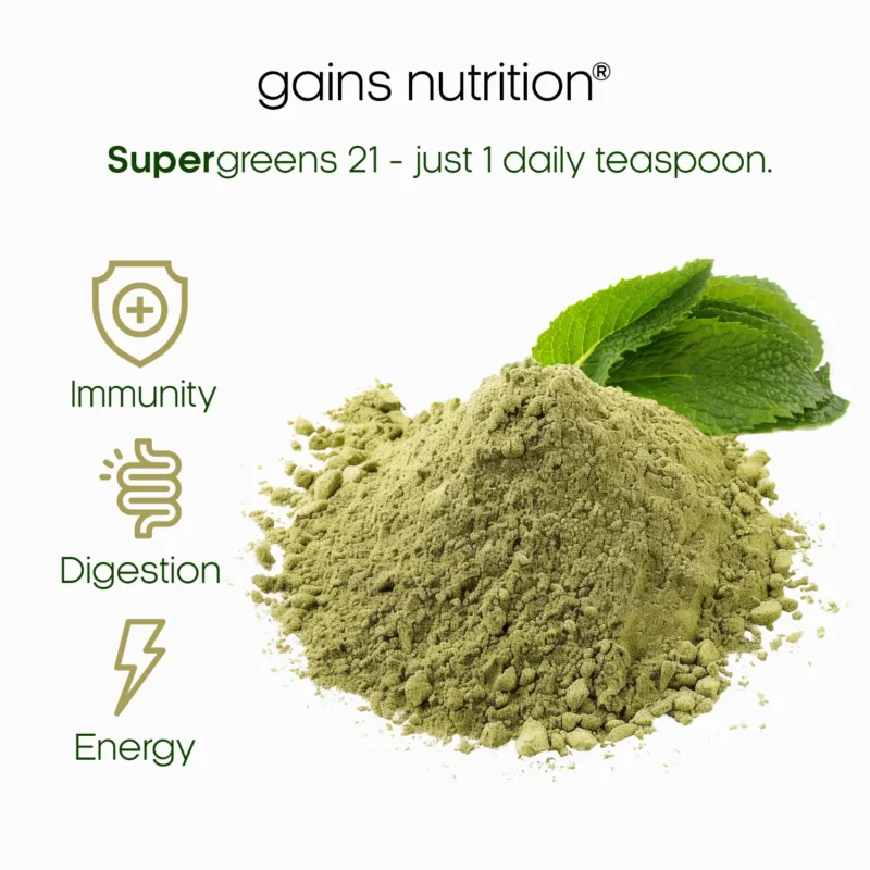 Super Greens Powder - Immunity, Digestion, Energy.