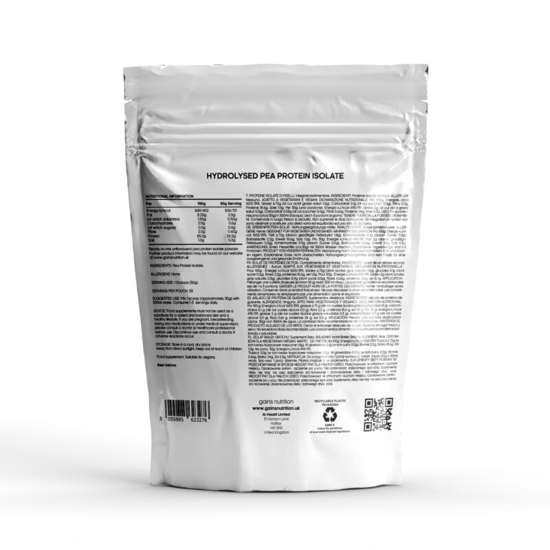 Vegan Hydro Pro Hydrolysed Protein Powder 1KG