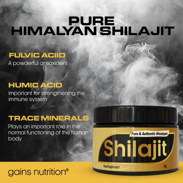 Shilajit Resin - Fulvic Acid, Humic Acid, Trace Minerals