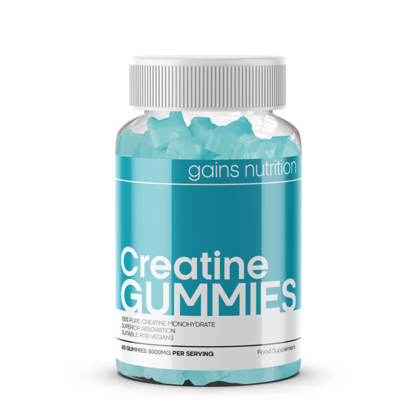 Gains Nutrition Creatine Gummies Blueberry Flavour