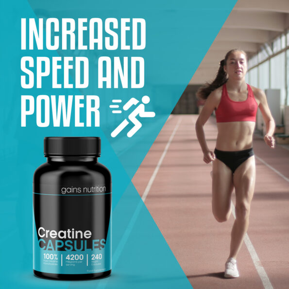 Creatine Capsules - Increased Speed & Performance