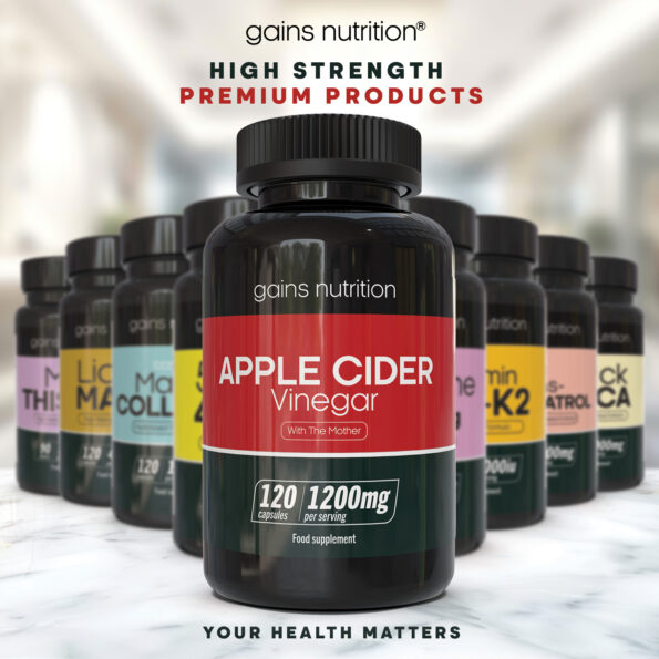 Apple Cider Vinegar Capsules 1200mg Premium