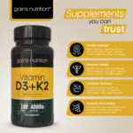 High Strength Vitamin D3 + K2 Tablets